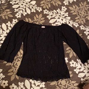 Lace Off Shoulder Tube Crop Top